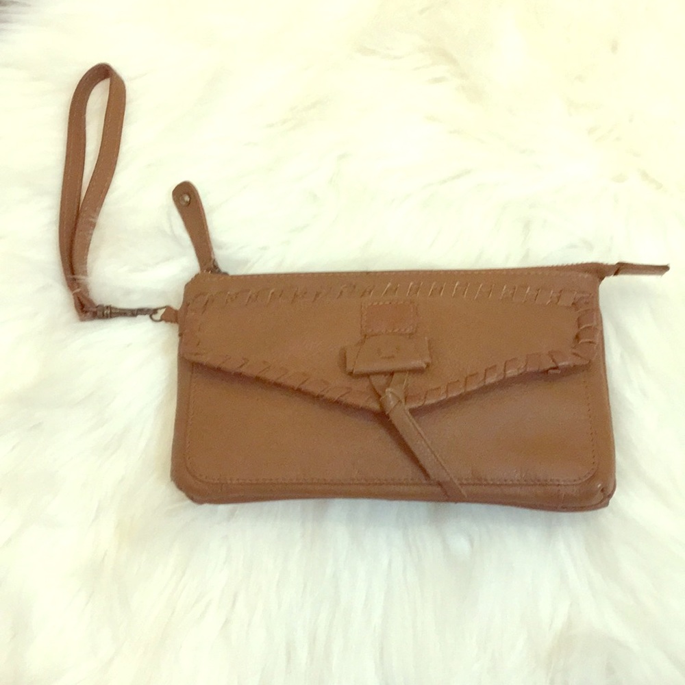 Lucky Brand Chimayo Leather Wristlet